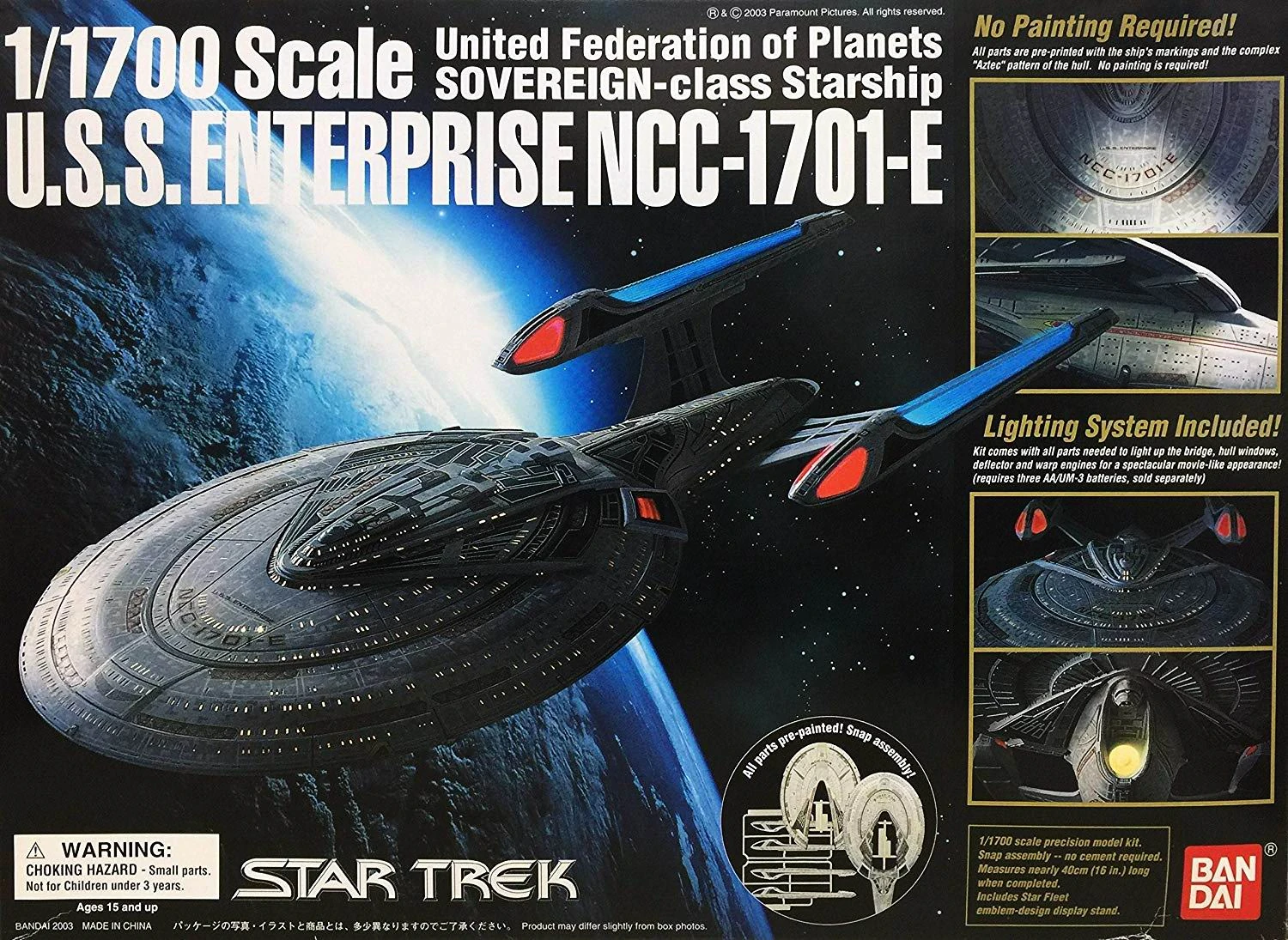Image Bandai Model kit 116424 USS Enterprise E 2003.jpg Memory
