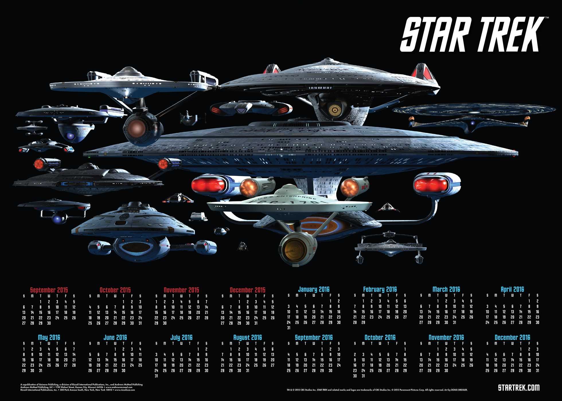 Star Trek Calendar Poster (2016) Memory Alpha FANDOM powered by Wikia