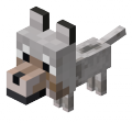 minecraft wolf soft toy