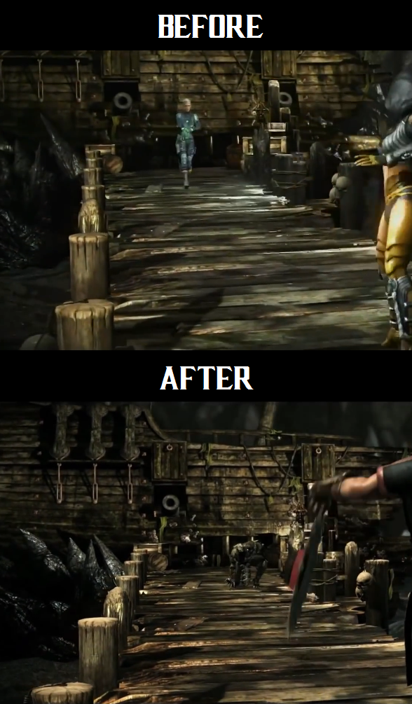 mortal kombat x e3 vs final graphics