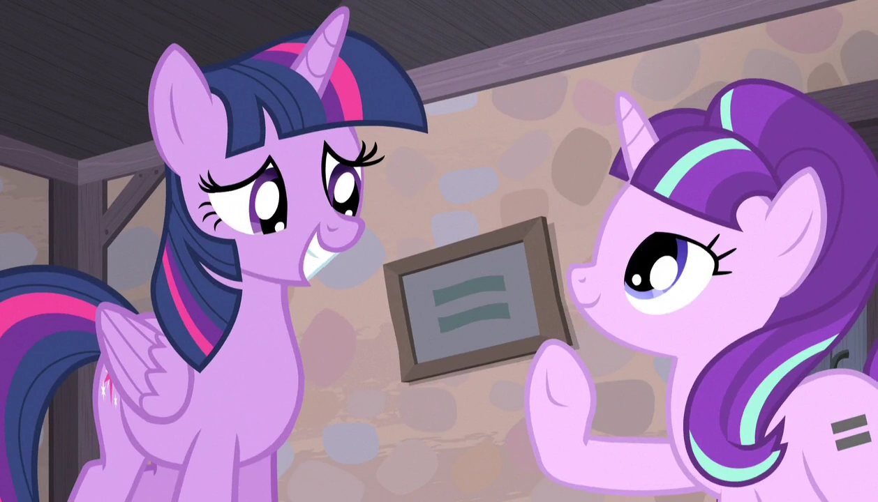 Image - Twilight Sparkle meets Starlight Glimmer S5E1.png | My Little