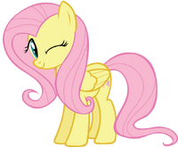 FANMADE Winking Fluttershy by tecknojock