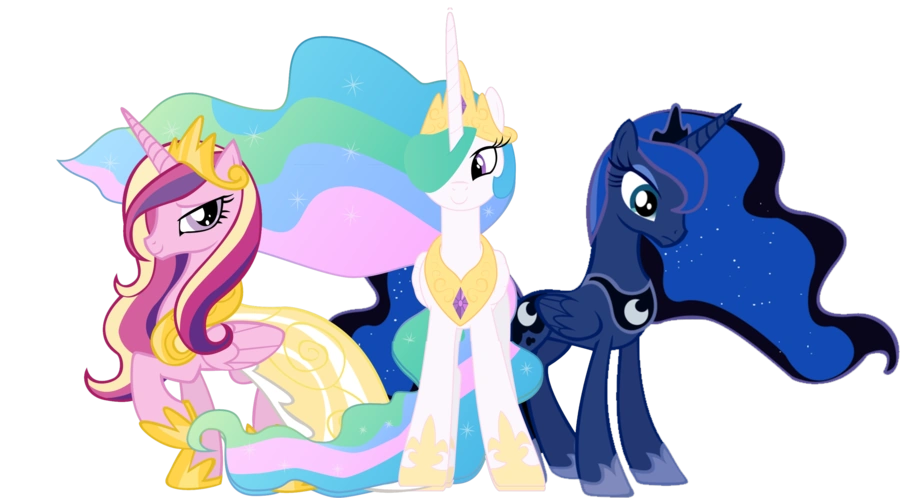 Archivo:Celestia luna cadence.png | My Little Pony: La Magia de la