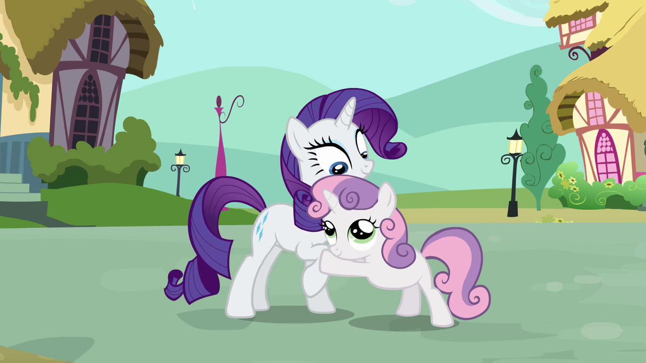 Image - Sweetie Belle hugging Rarity S03E11.png | My Little Pony