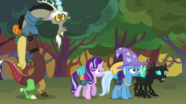 Starlight, Trixie, Discord et Thorax