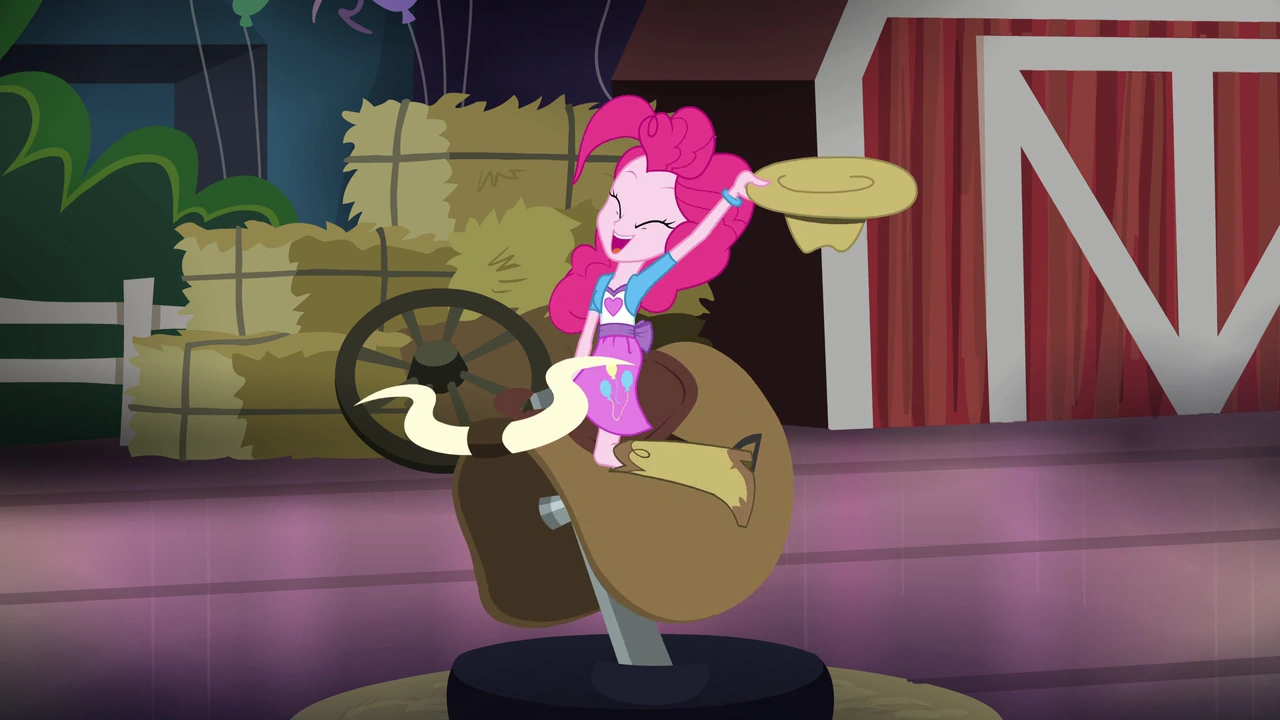 Image Pinkie riding mechanical bull EG2.png My Little Pony