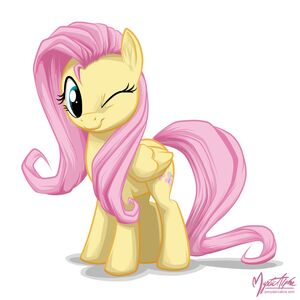Fluttershy Wink by MysticAlpha