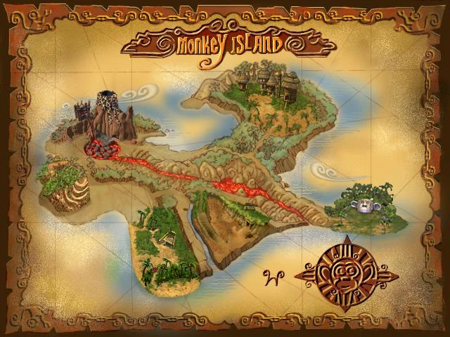 Monkey Island 2 Mad Monkey Coordinates
