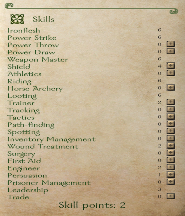 mount and blade wiki skills mount and blade wiki skills