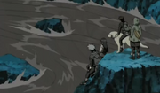 O Time 8 e Kakashi se salvam da armadilha