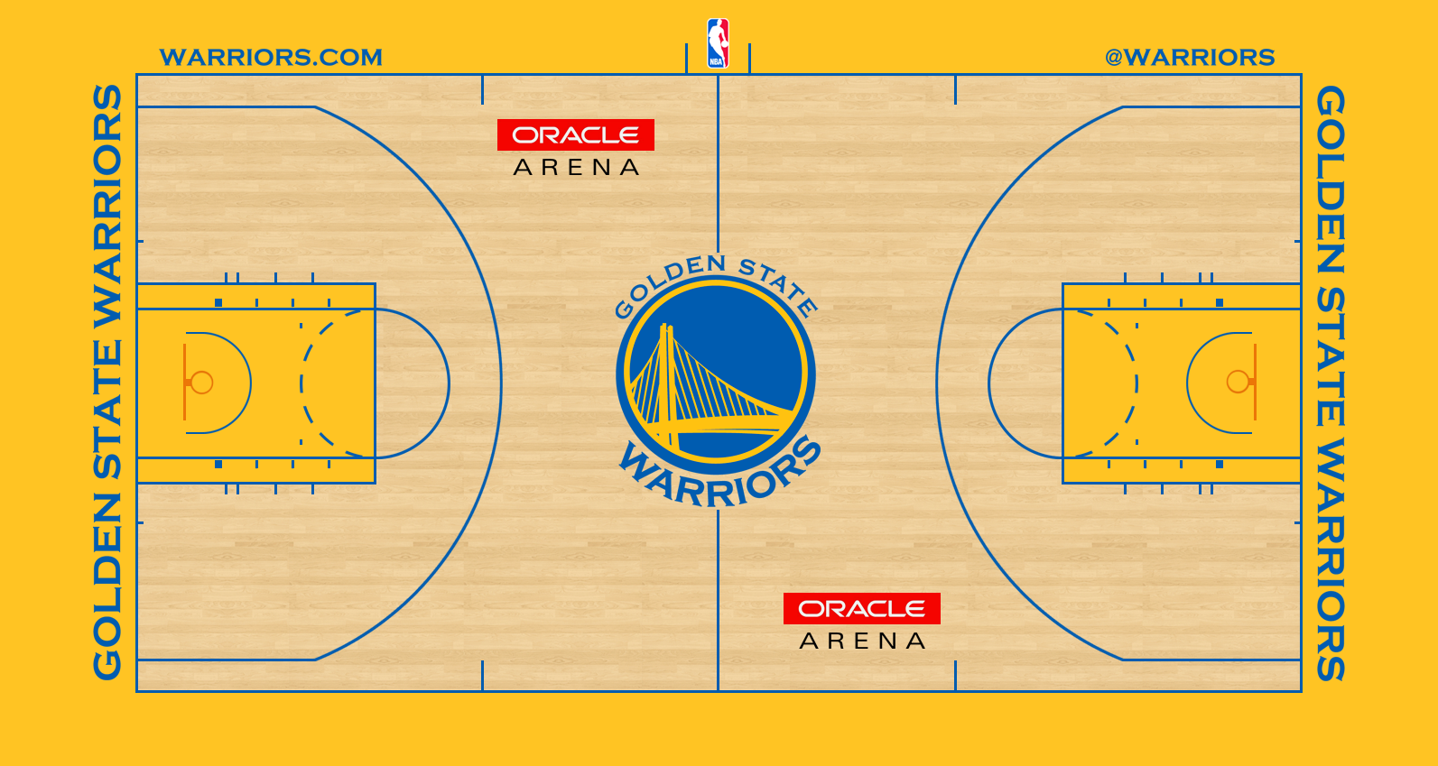 drawing basketball court