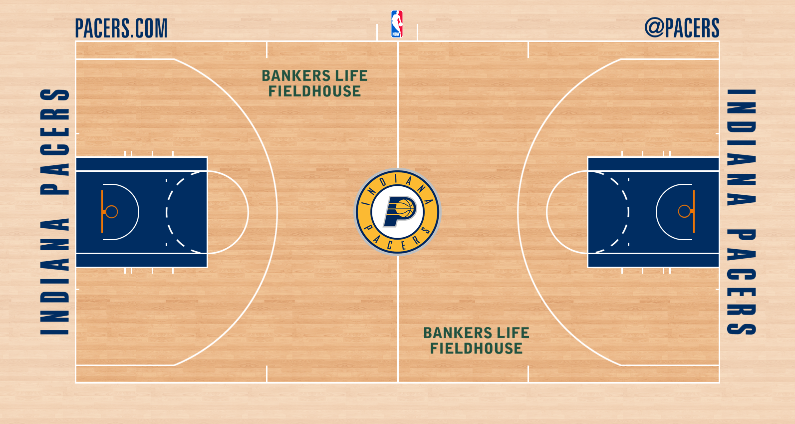 Image - Indiana Pacers New Court Logo.png | Basketball Wiki | Fandom ...