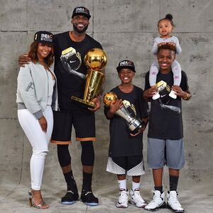 A Picture of Lebron's Family