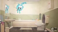 Naked in the bath room