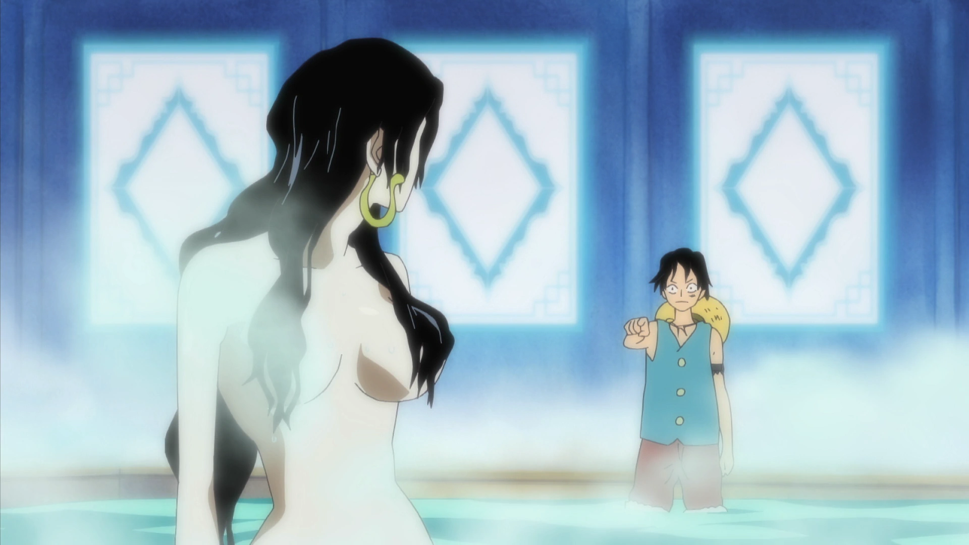 Image Luffy Interrupts Hancock s Bath png One Piece Wiki Fandom 