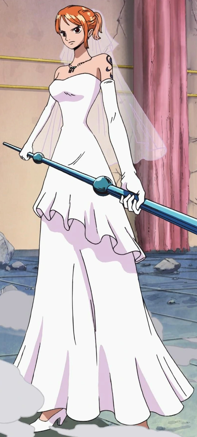Imagen Nami con vestido de novia.png One Piece Wiki FANDOM