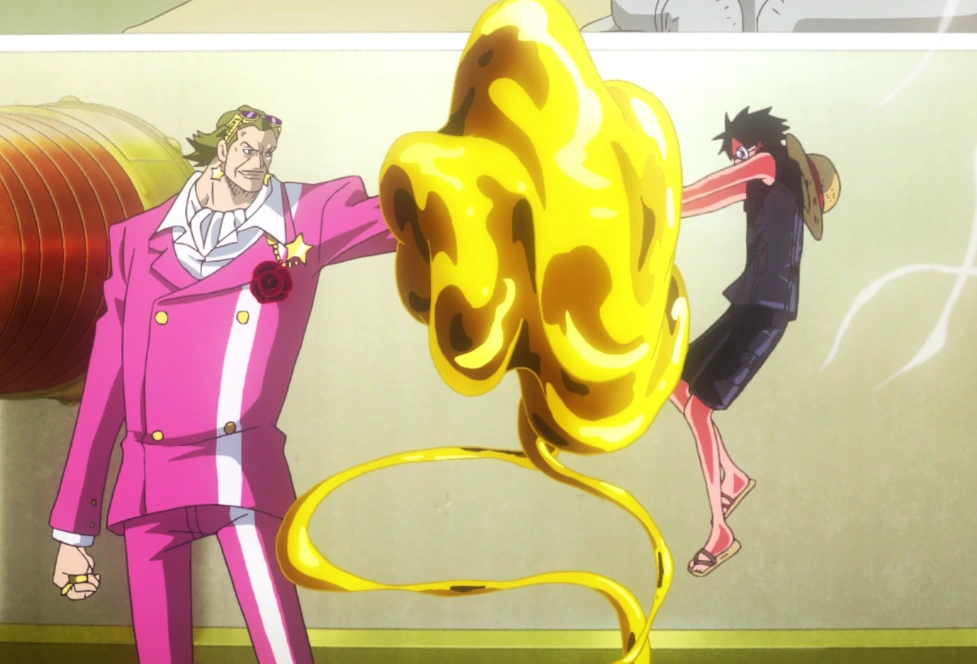 Image Film Gold Luffy attacks Tesoro.png One Piece Wiki FANDOM