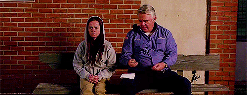 Healy and Doggett outside prison