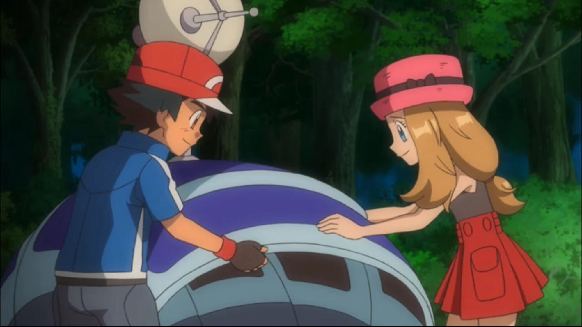 Image - Ash and Serena fixing.jpg | Heroes Wiki | Fandom powered by Wikia