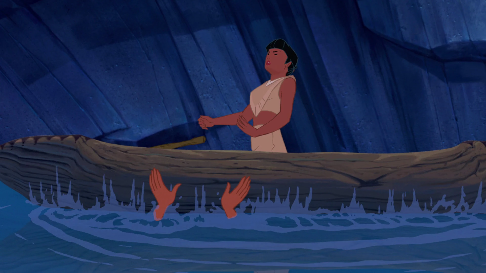 Image Pocahontas tips Nakoma's canoe.jpg Heroes Wiki Fandom