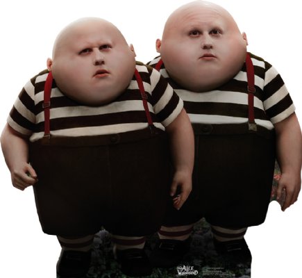 Image result for tweedle dee and tweedle dum