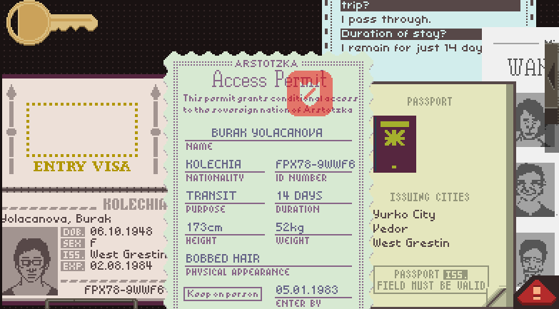 all countries in papers please game listed all countries in papers please game listed