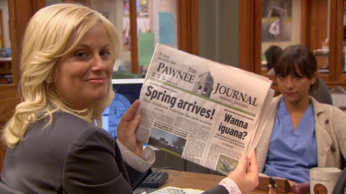 Pawnee Journal Parks and Recreation Wiki FANDOM powered by Wikia