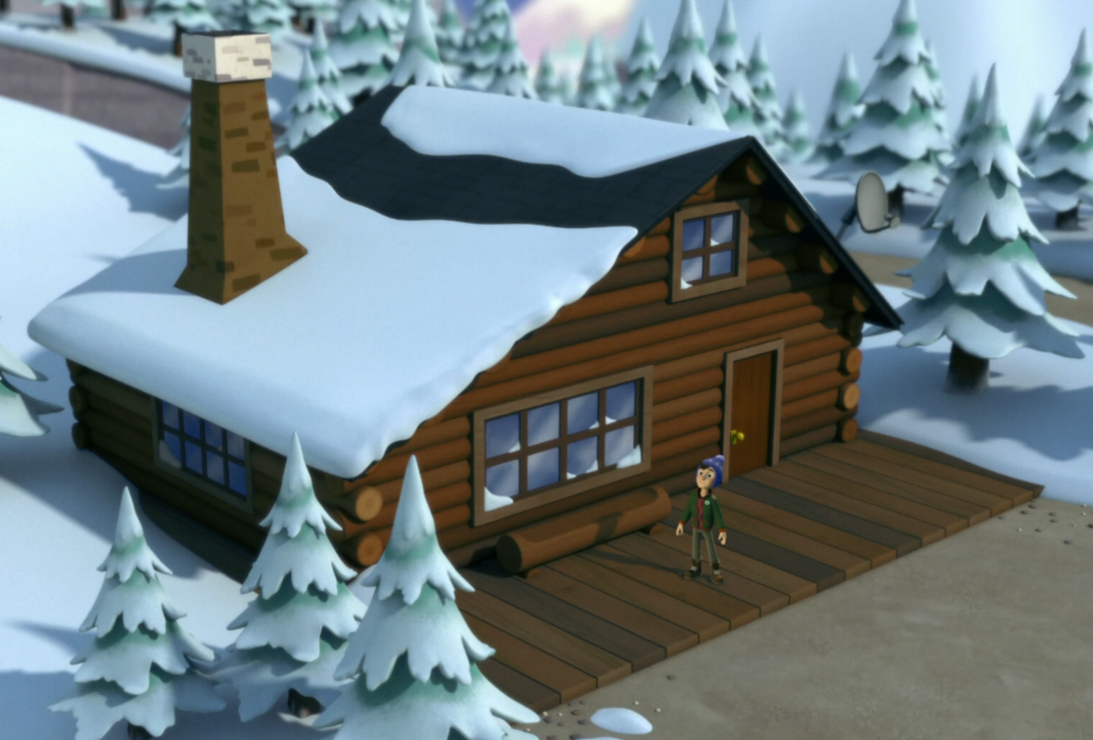 paw patrol jake's cabin block set