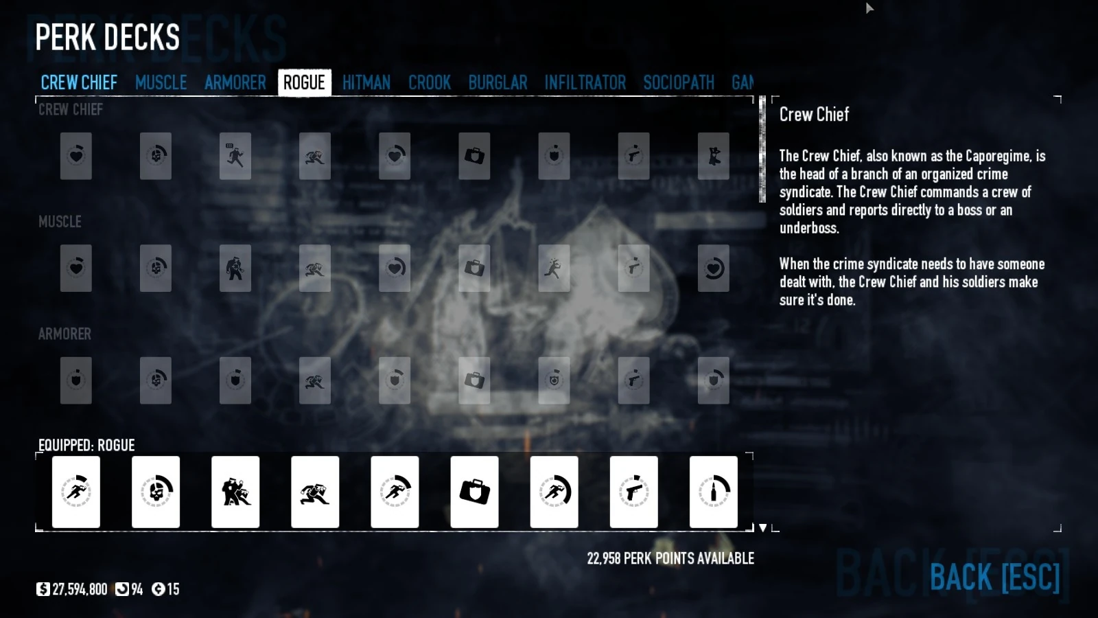 Payday 2 Yakuza Perk Deck