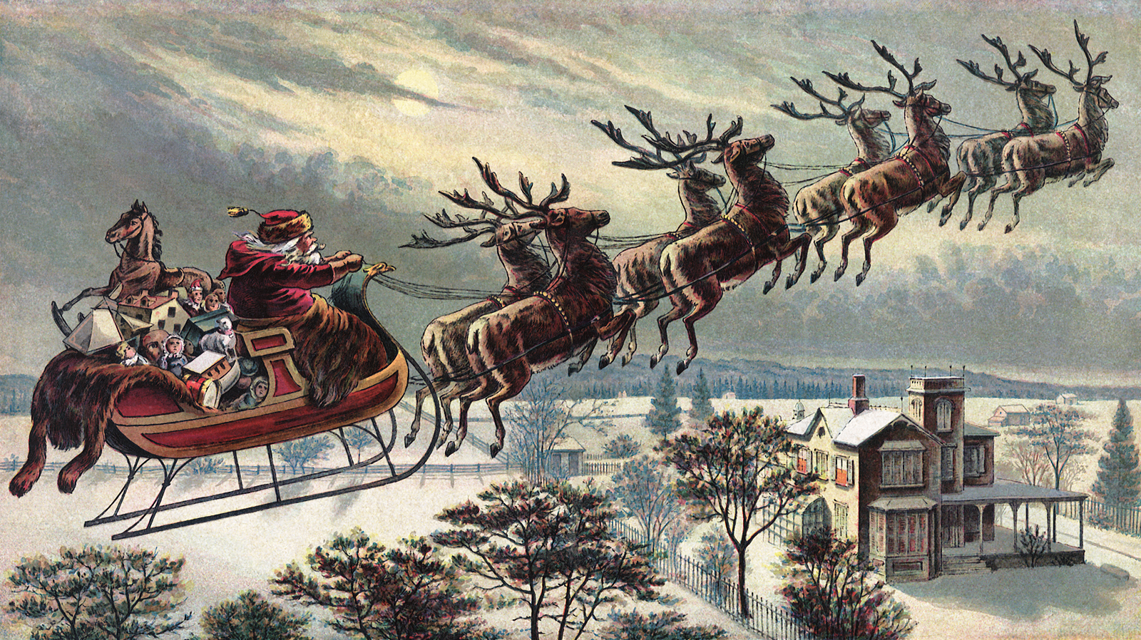 What are the names of all of Santa's reindeer?