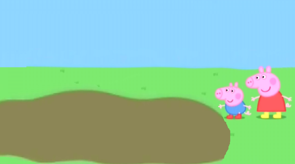 peppa muddy puddle mat