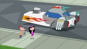 Meap's rebuilt spaceship