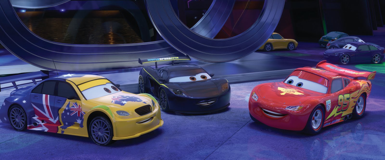 cars 2 lewis hamilton and jeff gorvette