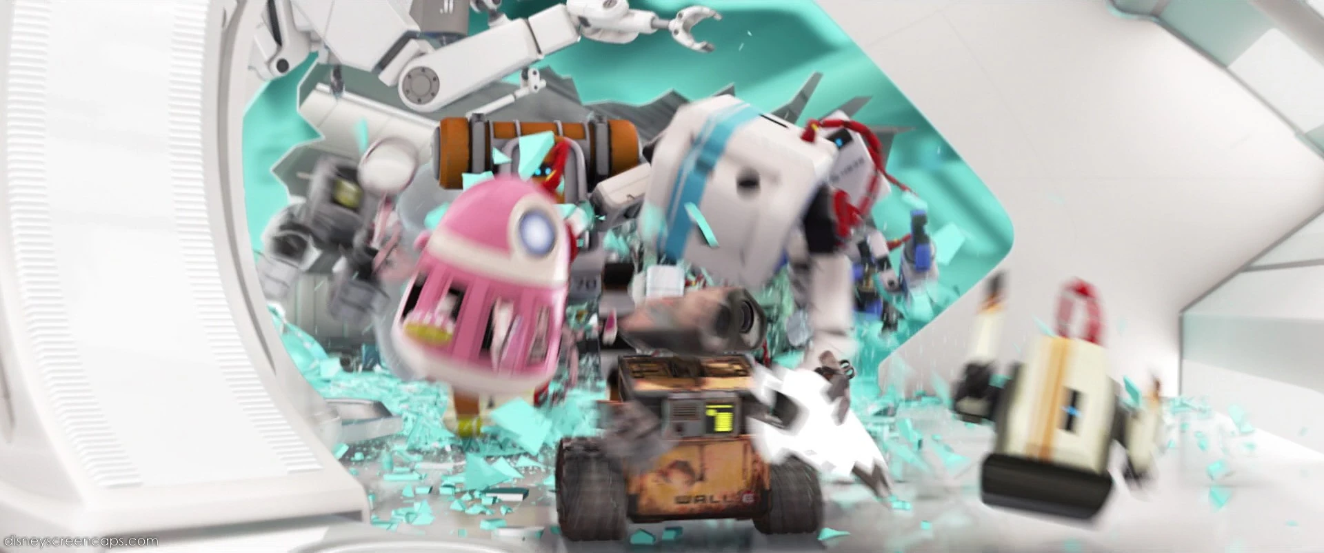 Image The robots cheer for WALLE.jpg Pixar Wiki Fandom powered