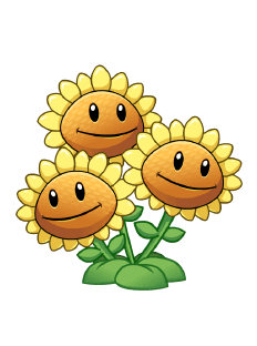 Triplet Sunflower | Plants vs. Zombies Wiki | FANDOM powered by Wikia