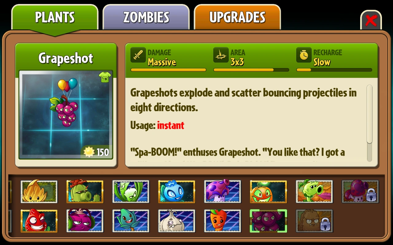 Grapeshot Plants vs. Zombies Wiki Fandom powered by Wikia