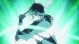 Tezuka activating Tenimuhou no Kiwami Muga no Kyouchi final door