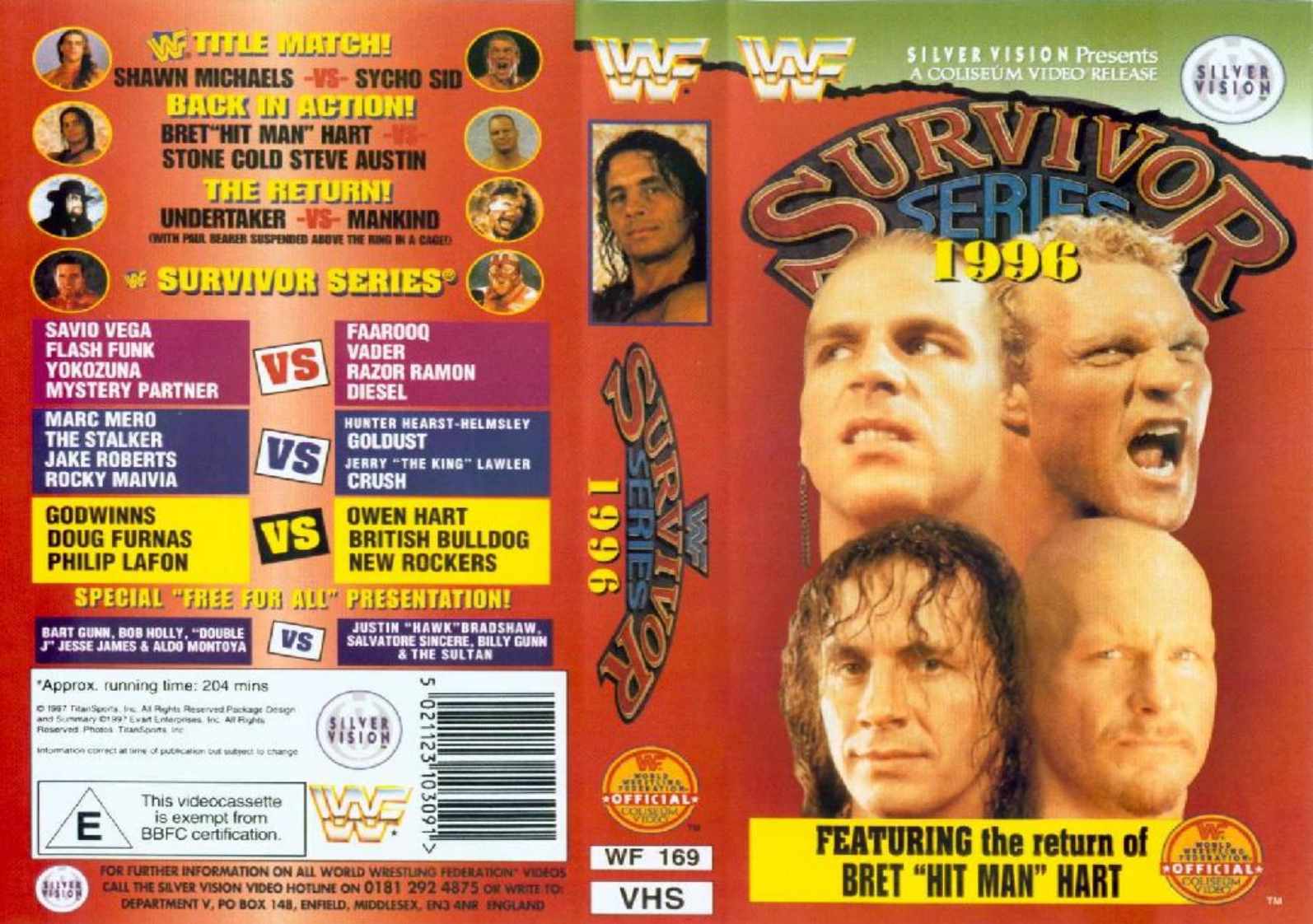 Image  Survivor Series 1996 DVD.jpg  Pro Wrestling  FANDOM powered