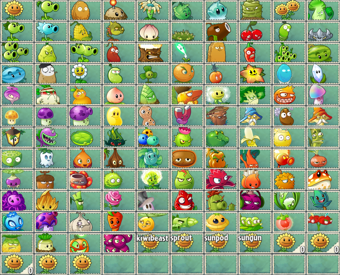 Image All PvZ2 and PvZ Chinese Plant Seed Packets.png Plants vs