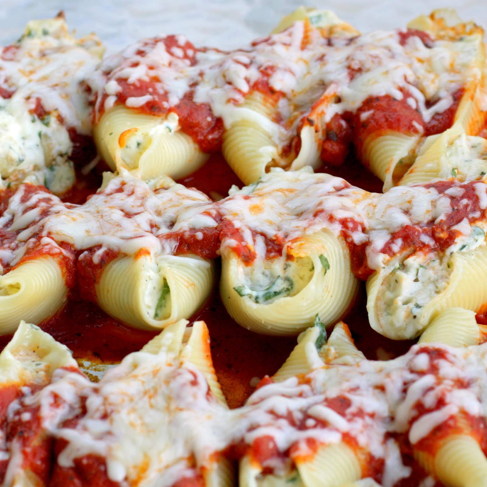 Image result for cheese and spinach stuffed shells