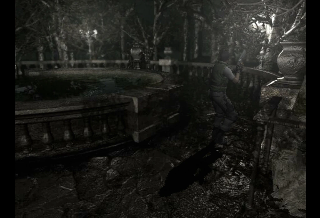 Image Courtyard fountain (5).jpg Resident Evil Wiki Fandom