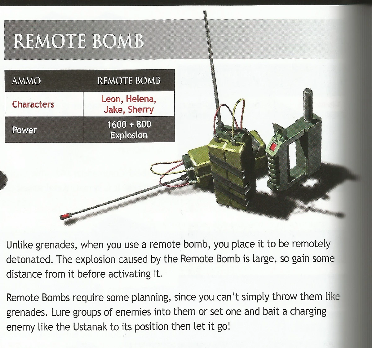Remote Bomb (Resident Evil 6) Resident Evil Wiki FANDOM powered by