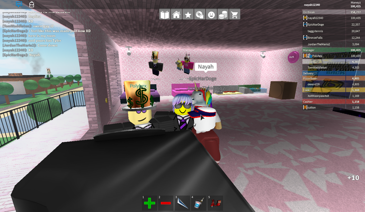 Roblox Work At A Pizza Place Best Job Bux Ggaaa