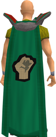Retro strength cape equipped