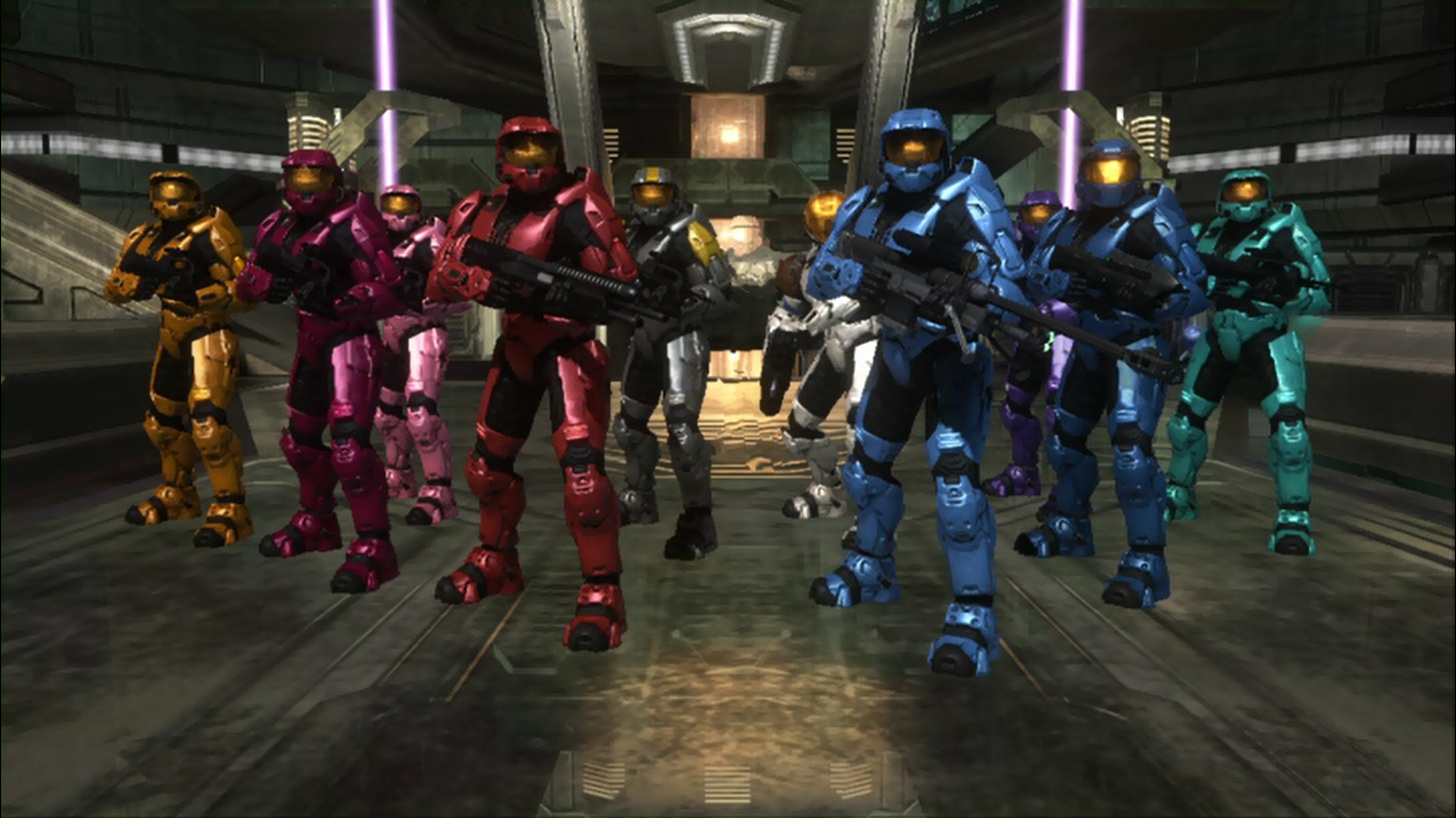 red vs blue characters