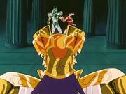 Saga vs Shiryu y Seiya