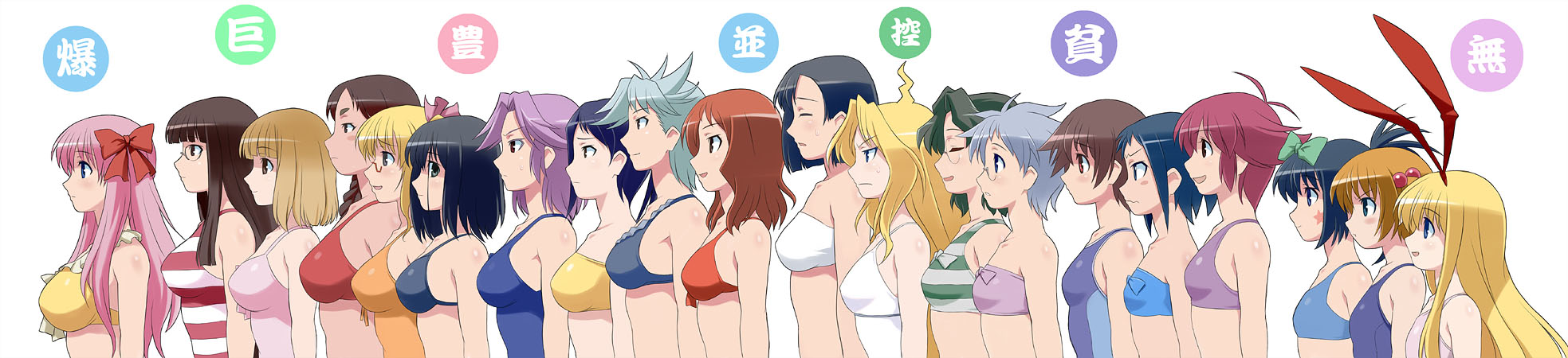 Image - Saki-breast-comparison.jpg | Saki Wiki | Fandom powered by Wikia