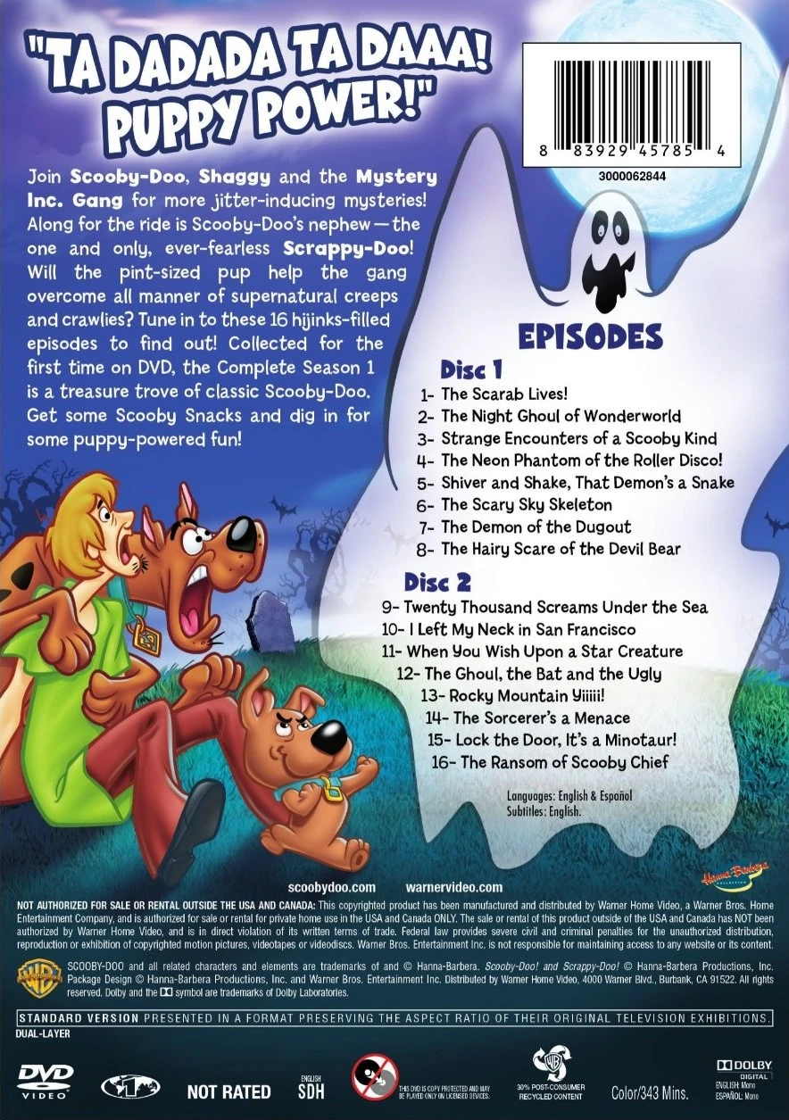 ScoobyDoo! and ScrappyDoo! The Complete Season 1 Scoobypedia
