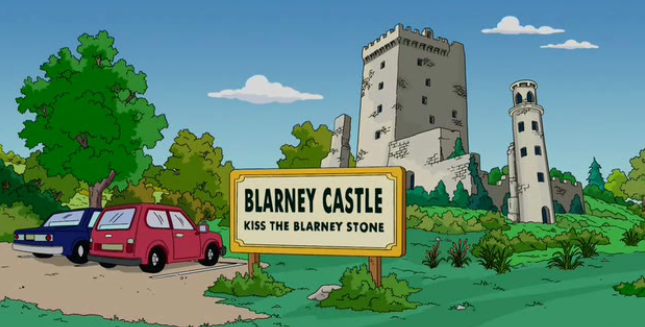 Image result for simpsons blarney castle