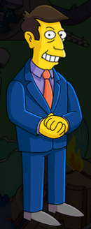 Skinner with arms folded